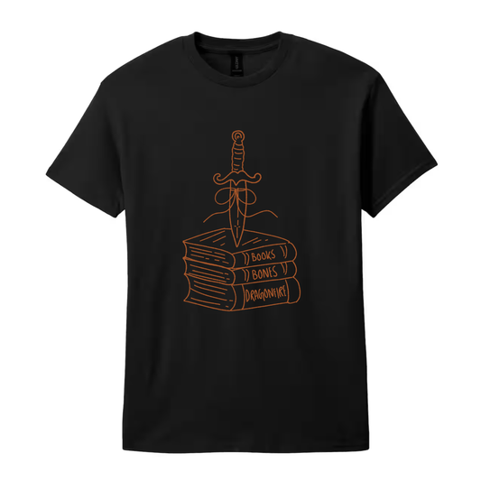 Books • Bones • Dragonfire Tee 🐉📚