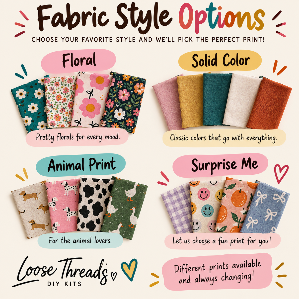 ✏️ Loose Threads DIY Pencil Pouch Kit
